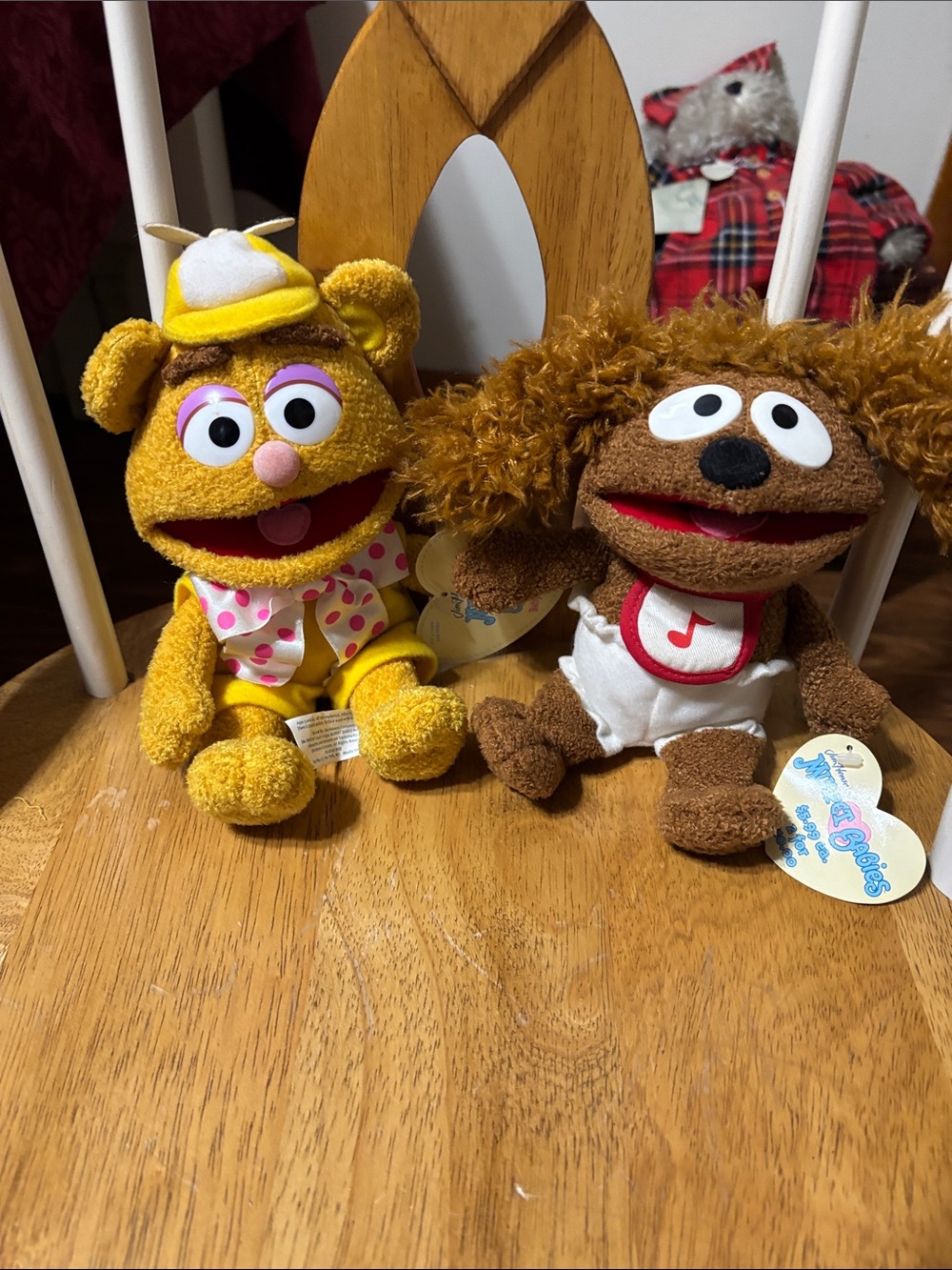 Plush Character Duo - Yellow Bear & Brown Puppy Stuffed Toys